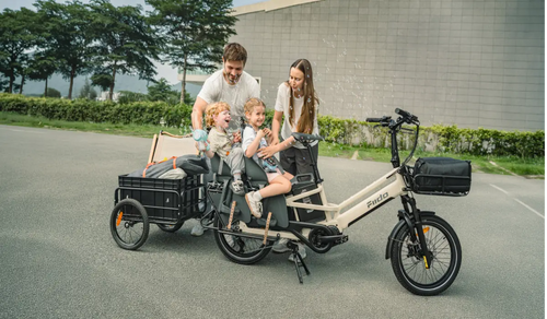 Fiido T3 Max bicicleta cargo eléctrica para trayectos familiares con niños y remolque trasero