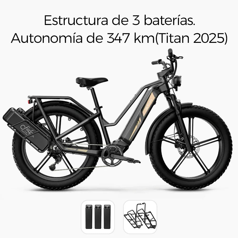 Titan Fat Tire Touring Ebike - Larga distancia