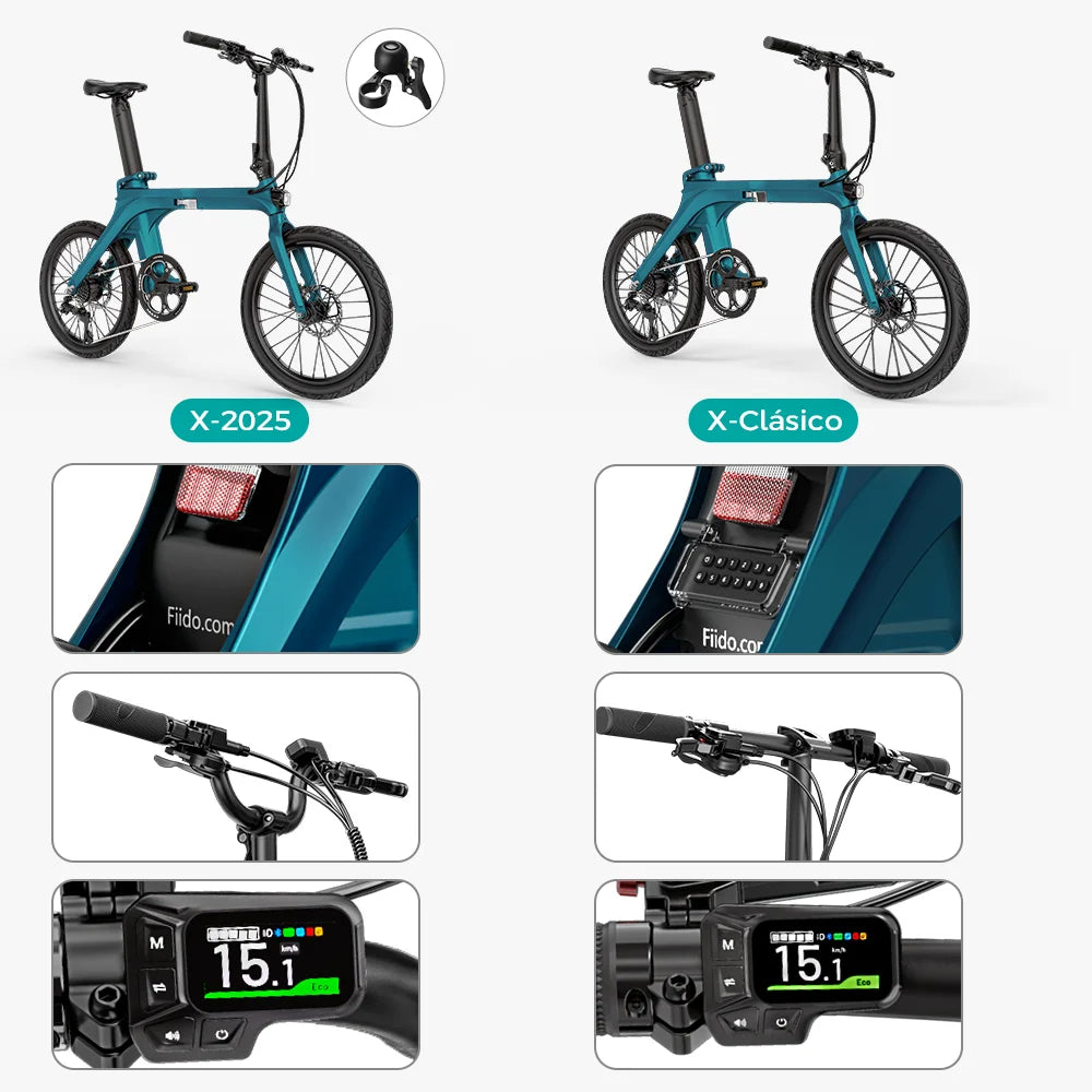 Fiido X Bicicleta Electrica Plegable Premiada