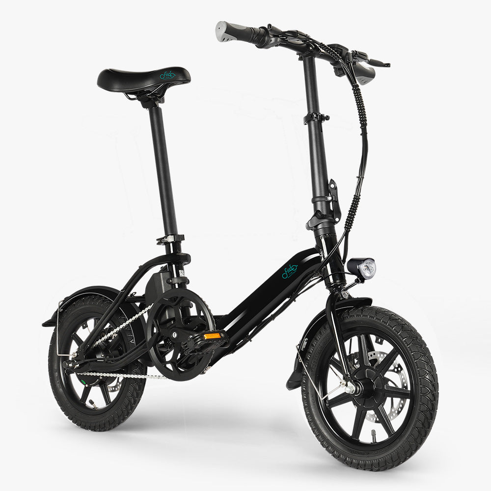 Fiido D3 Pro Bicicleta Eléctrica Mini Negra